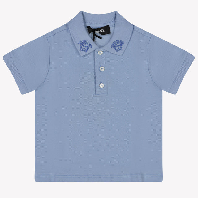 Versace Baby Boys Polo Light Blue