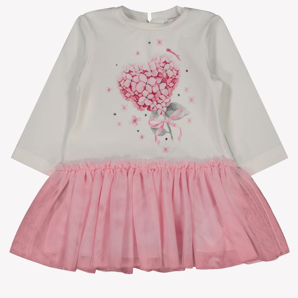 MonnaLisa Baby Girls Dress OffWhite