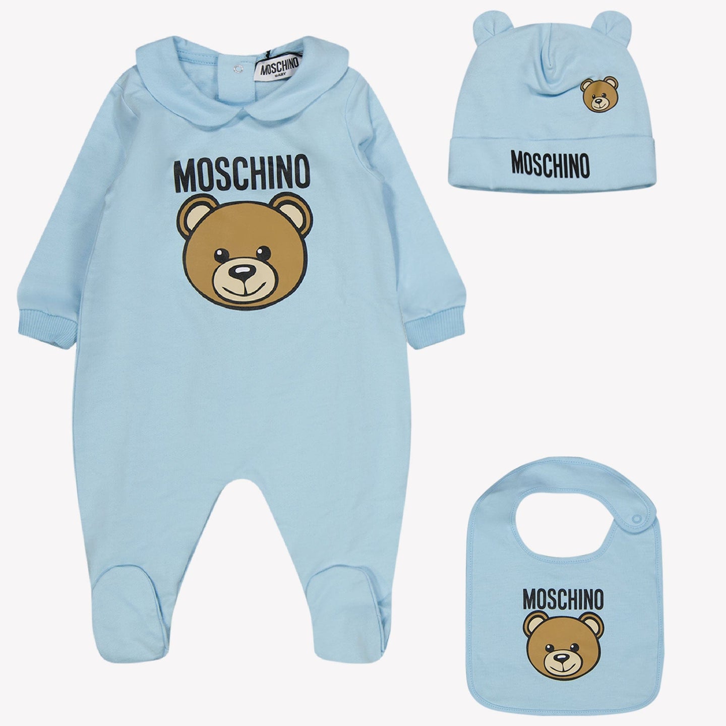 Moschino Baby Unisex Boxpakje Licht Blauw 3/6