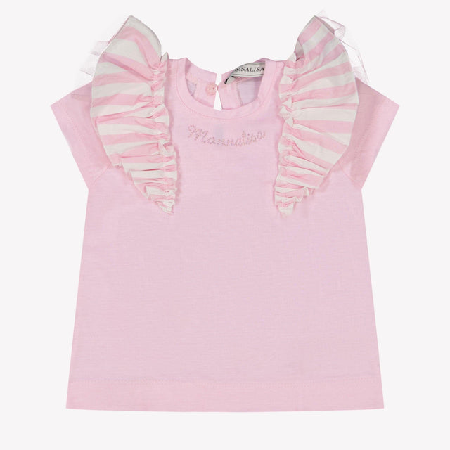 MonnaLisa Baby Girls T-Shirt in Light Pink