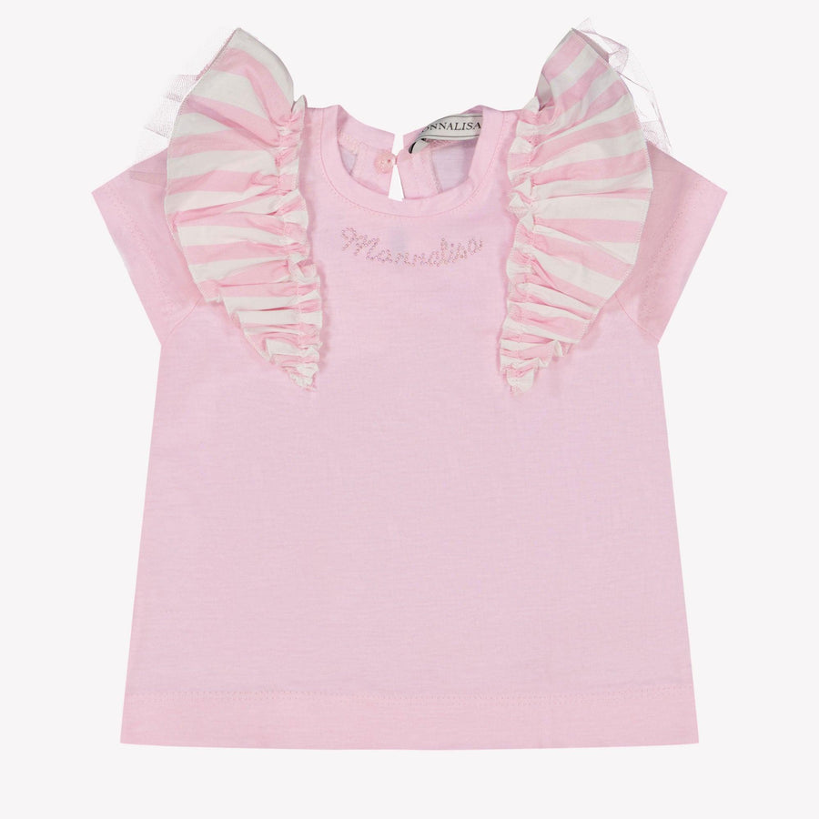 Monnalisa Baby Girls T-Shirt  Light Pink