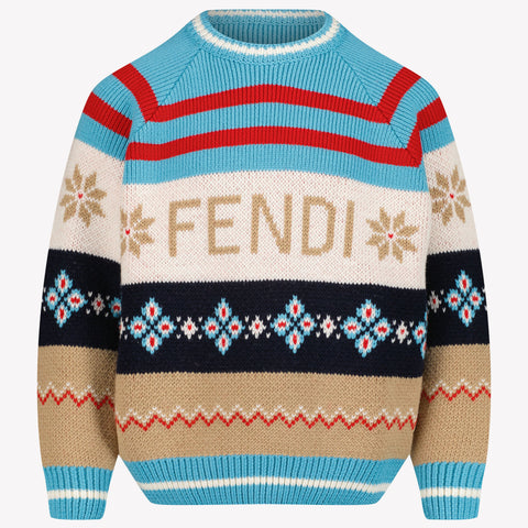 Fendi Kinder Unisex Trui Navy