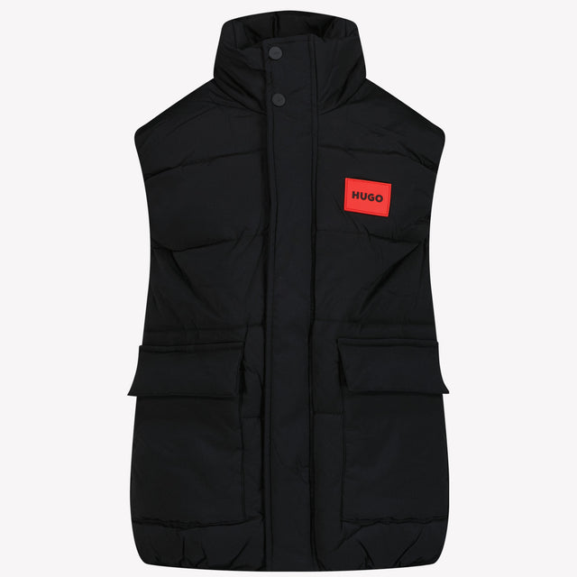 HUGO Kinder Jongens Bodywarmer Zwart