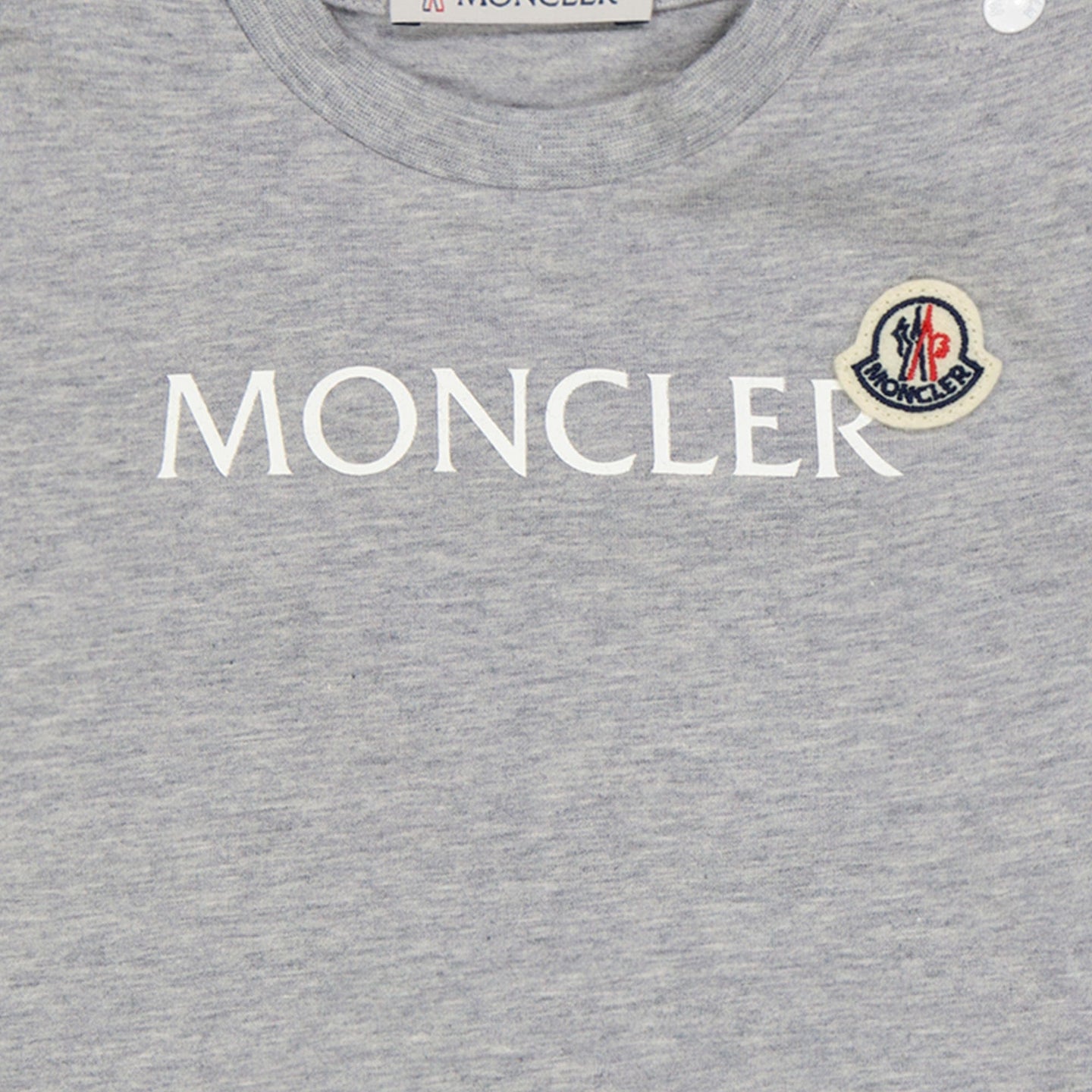 Moncler Baby Unisex T-shirt Grijs 3/6