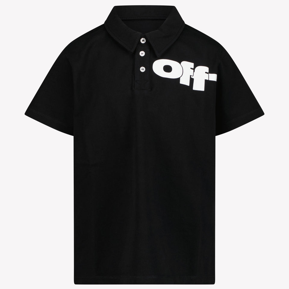 Off-White Kids Boys Polo in Black