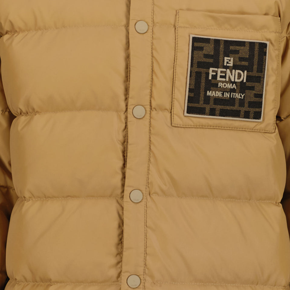 Fendi Unisex Winterjas Beige