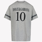 Dolce & Gabbana Kinder Jongens T-Shirt In Grijs