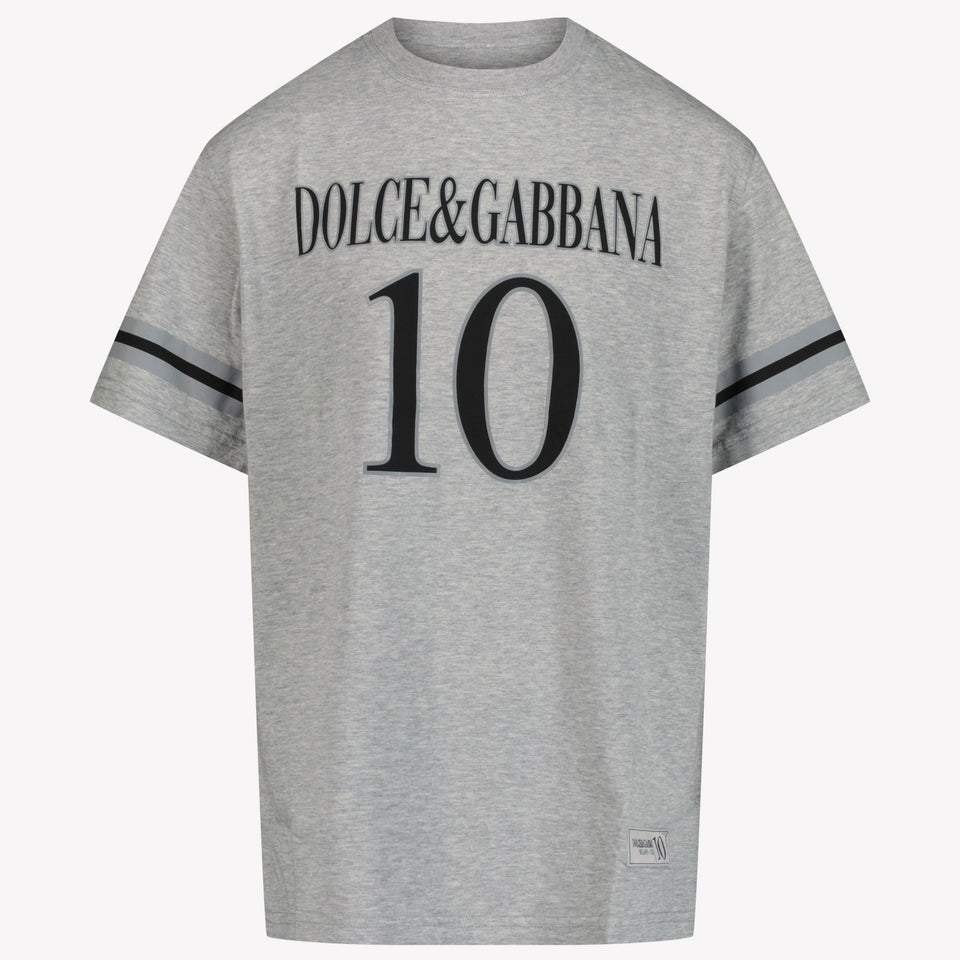 Dolce & Gabbana Kinder Jongens T-Shirt In Grijs