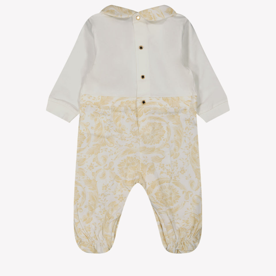 Versace Baby unisex box suit White