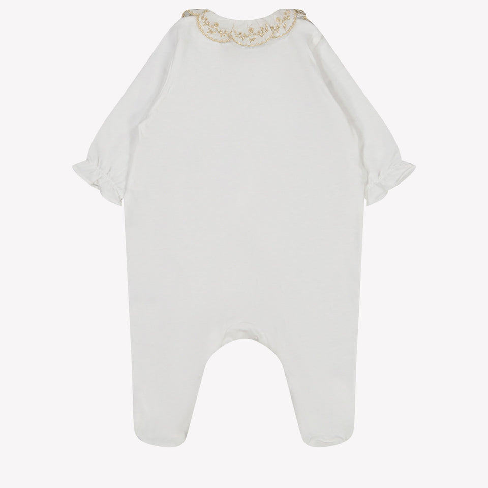 Tartine et chocolat baby girls box suit White