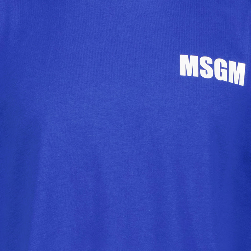 MSGM Unisex t-shirt Cobalt Blue