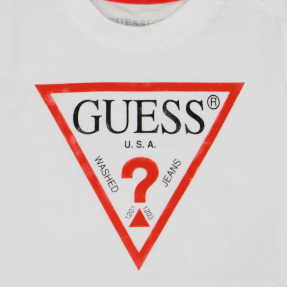 Guess Baby Jongens T-shirt Wit