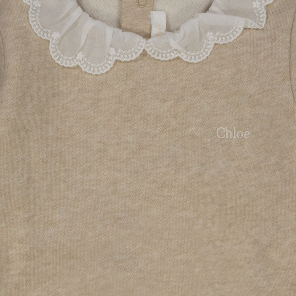 Chloé Baby Meisjes Trui Beige