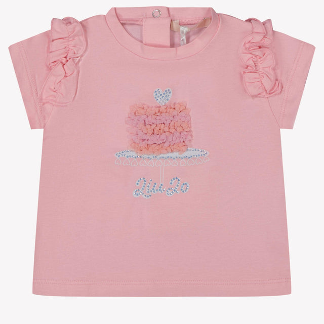 Liu Jo Baby Meisjes T-Shirt In Roze