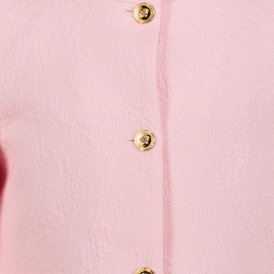Versace Kids Girls Jacket  Light Pink