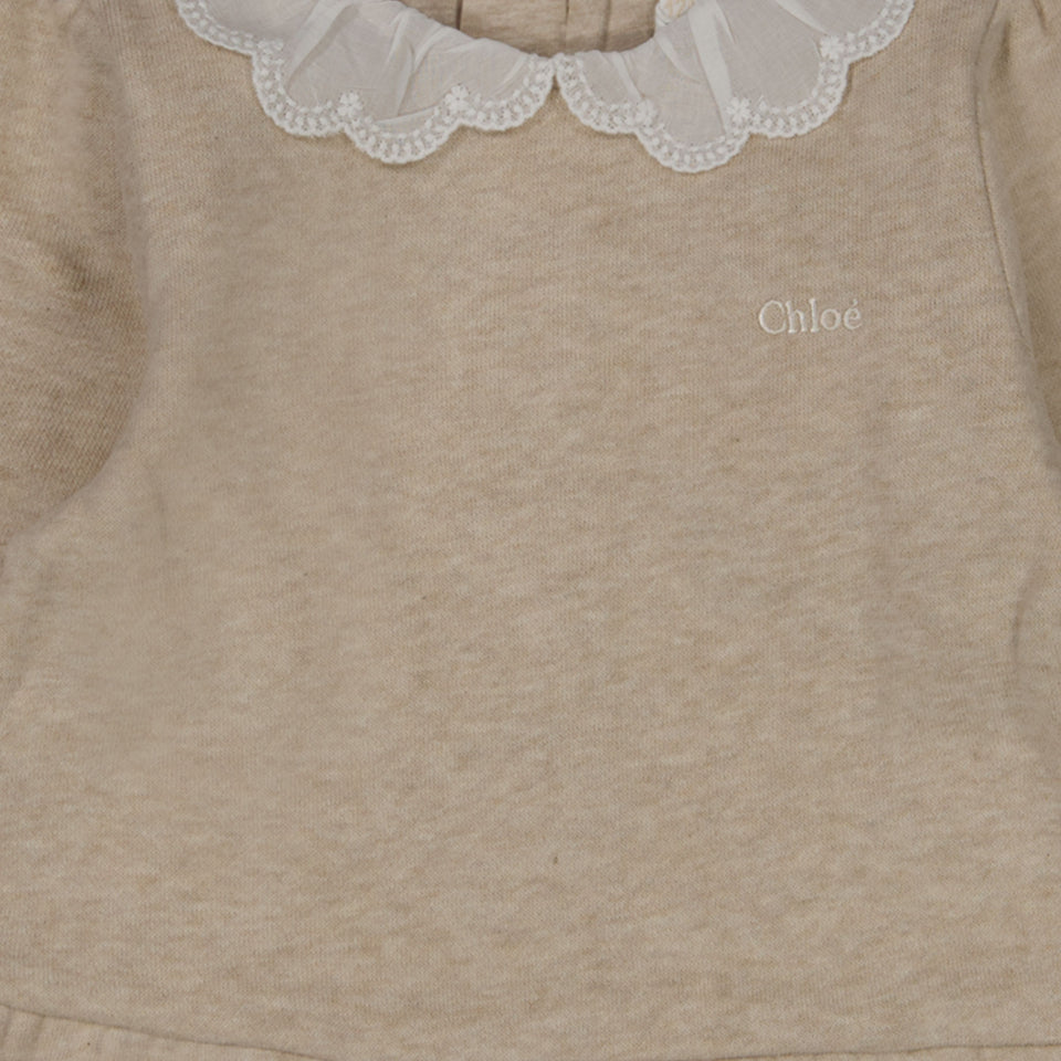 Chloé baby girls dress Light Beige