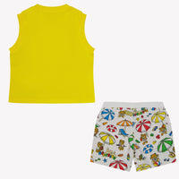 Moschino Baby Jongens Set Geel