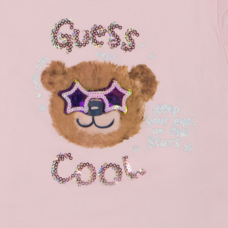 Guess Baby Girls T-Shirt in Light Pink