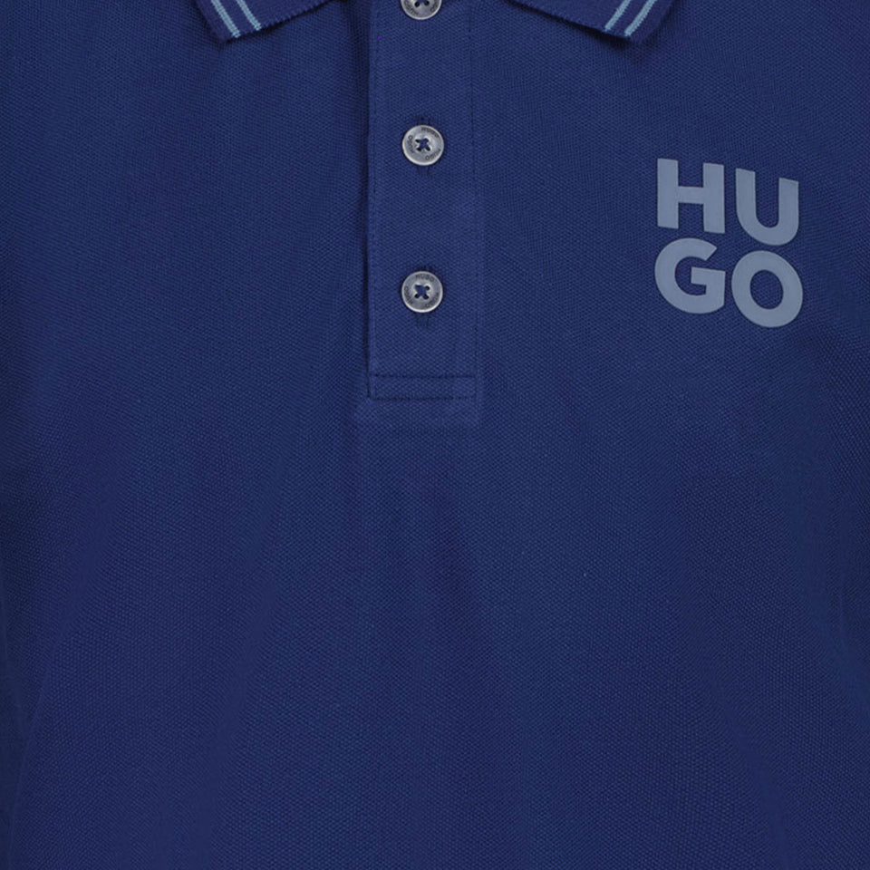 HUGO Kinder Jongens Polo Blauw