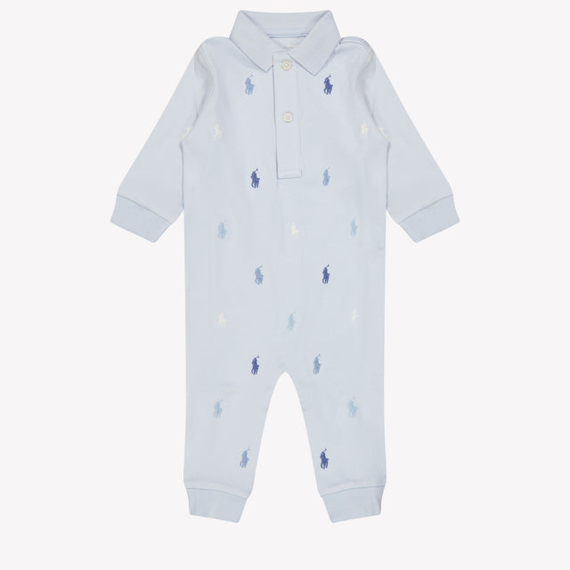 Ralph Lauren Baby boys box suit Light Blue