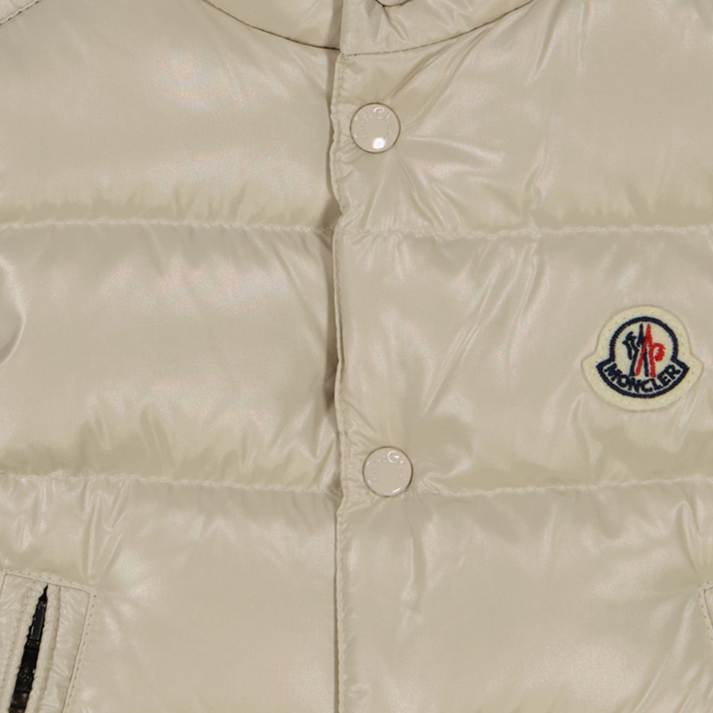 Moncler Bernard Baby Unisex Bodywarmer Beige 3/6