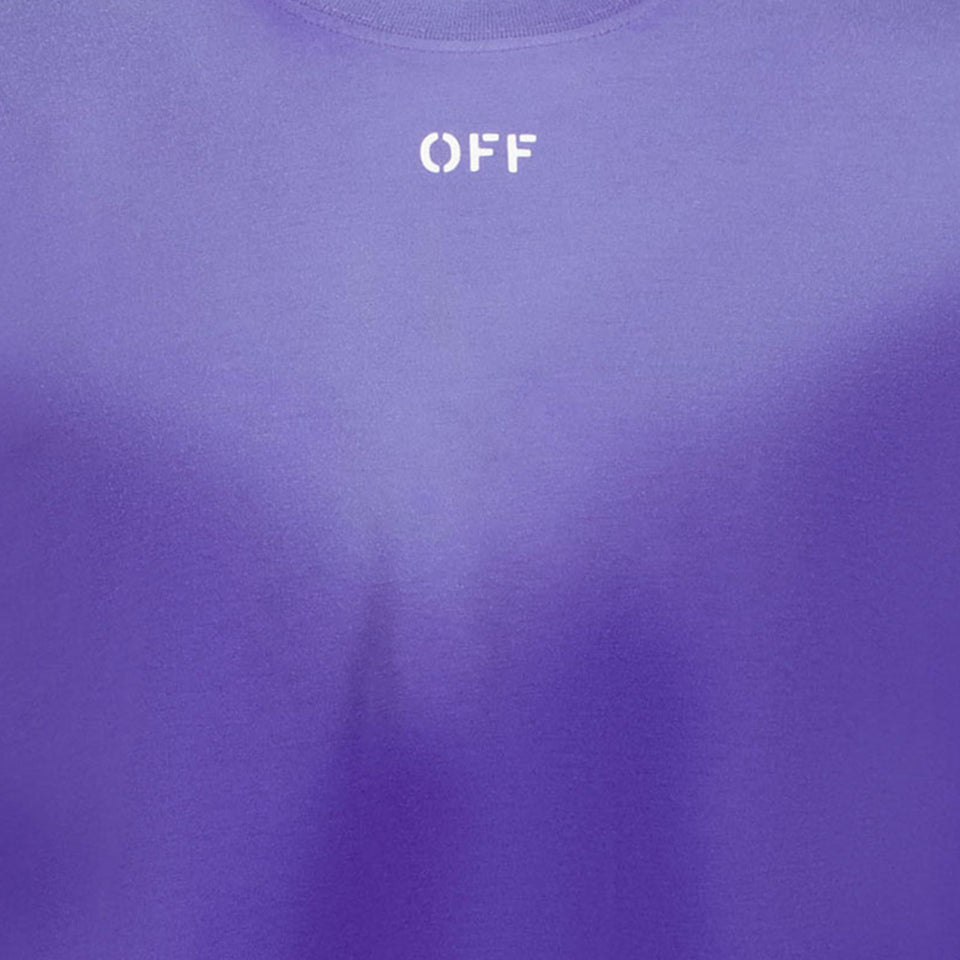 Off-White Kids Girls T-Shirt Purple