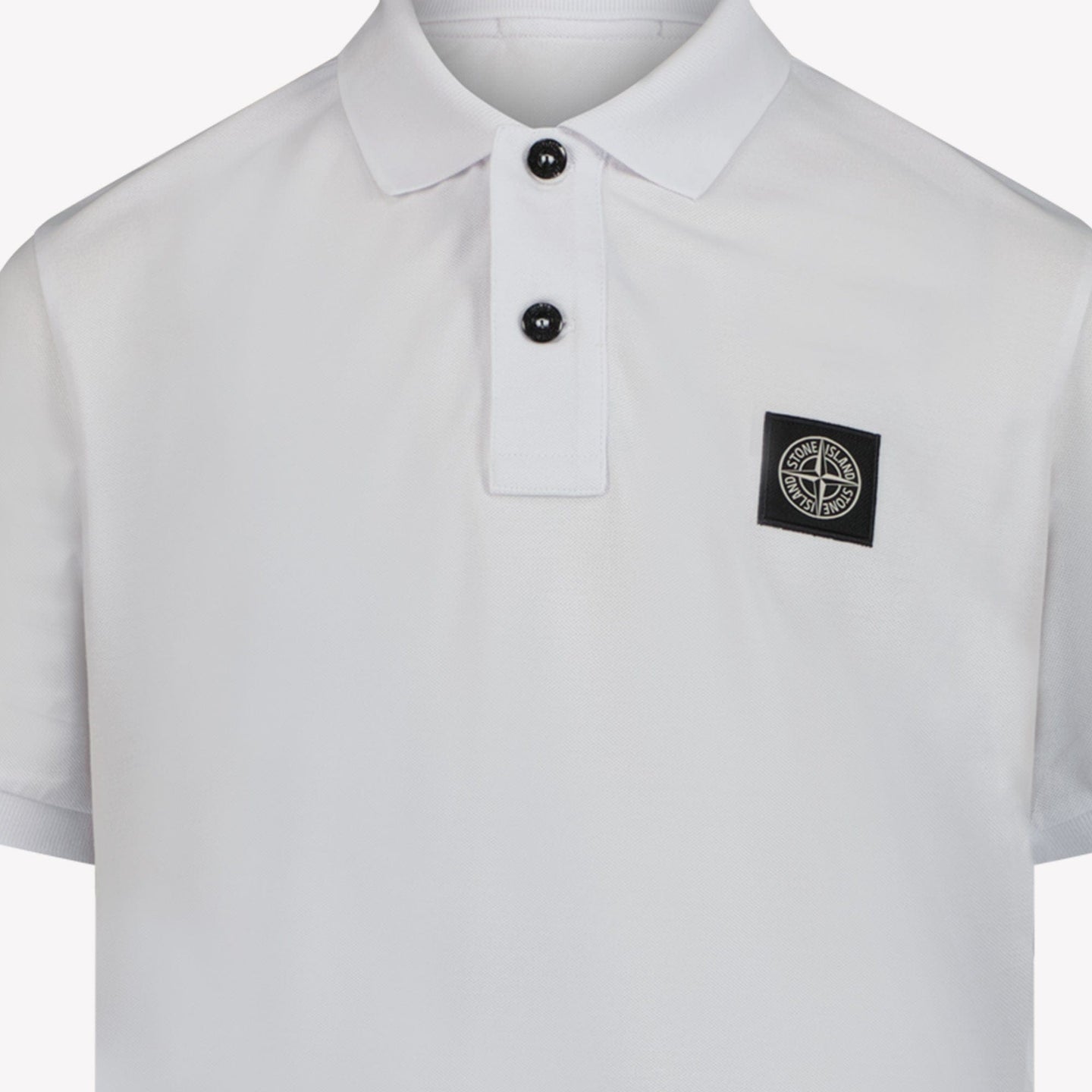 Stone Island Kinder Jongens Polo Wit 2Y