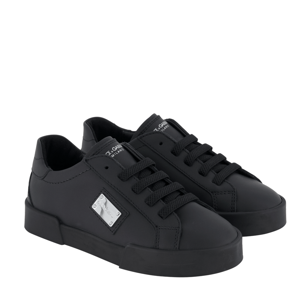 Dolce & Gabbana Kinder Unisex Sneakers Zwart