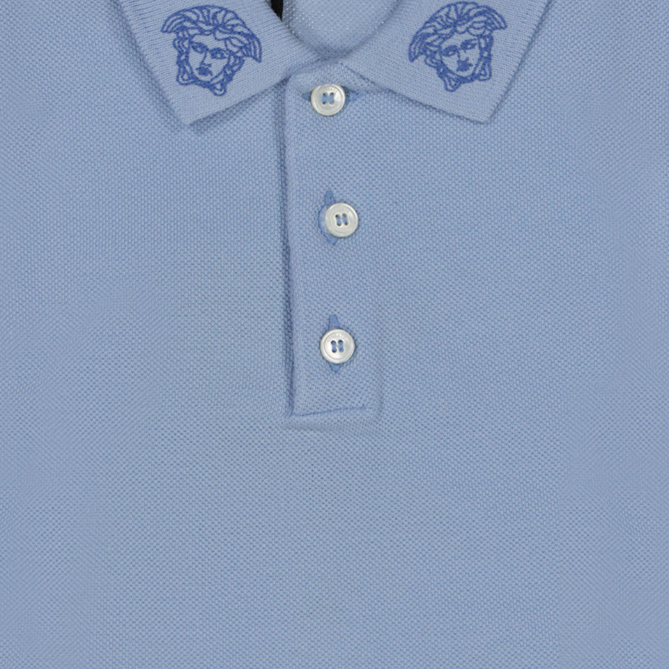 Versace Baby Boys Polo Light Blue