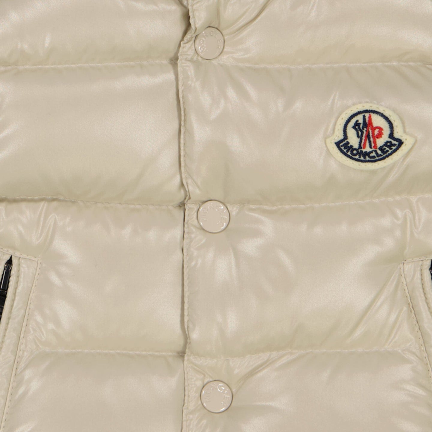 Moncler Bernard Baby Unisex Bodywarmer Beige 3/6