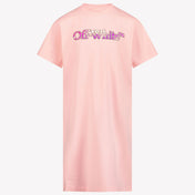 Off-White Kids Girls Dress Light Pink