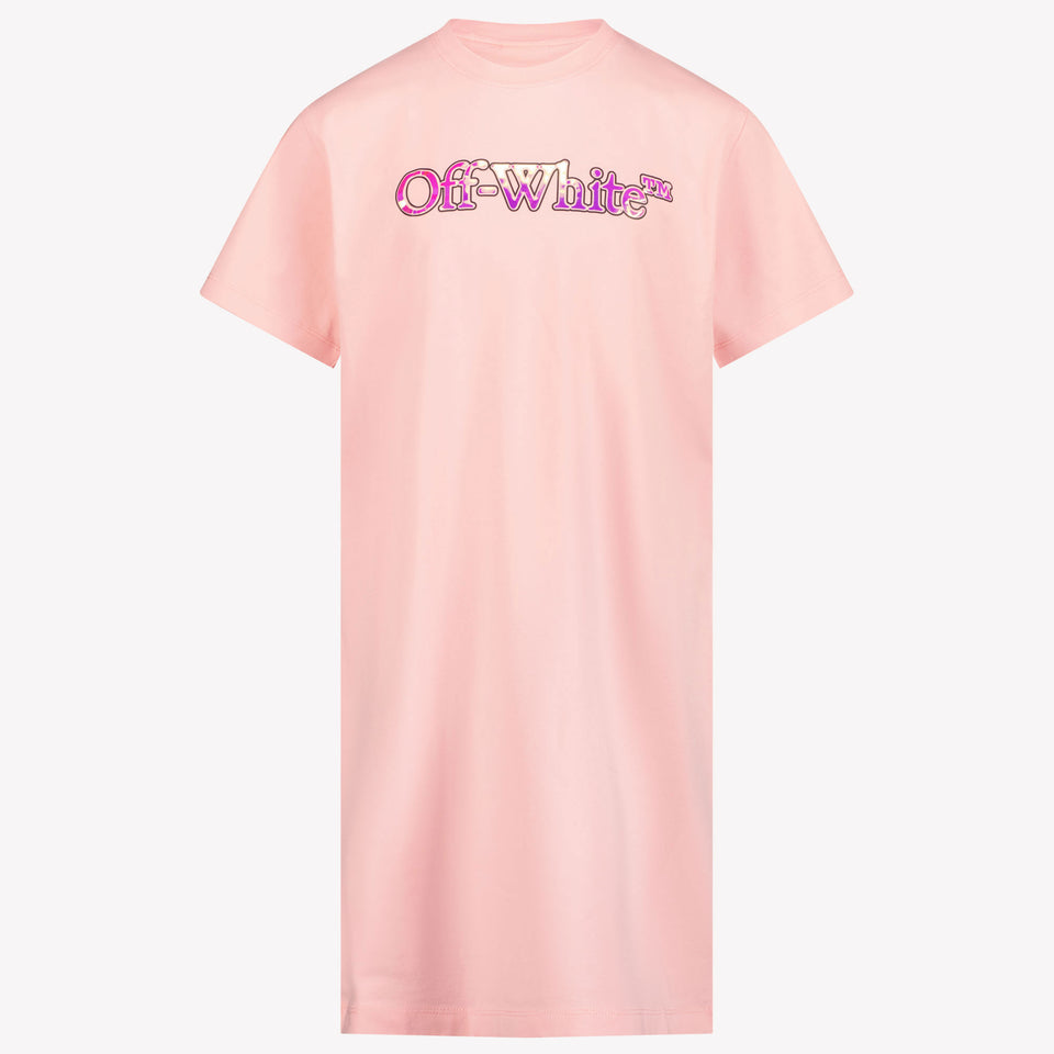 Off-White Kids Girls Dress Light Pink