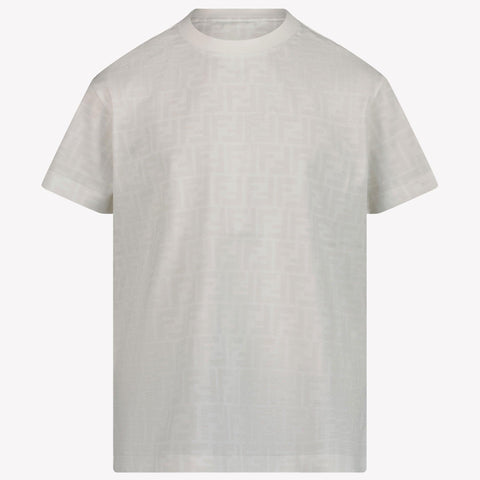 Fendi Kids Unisex T-Shirt  White