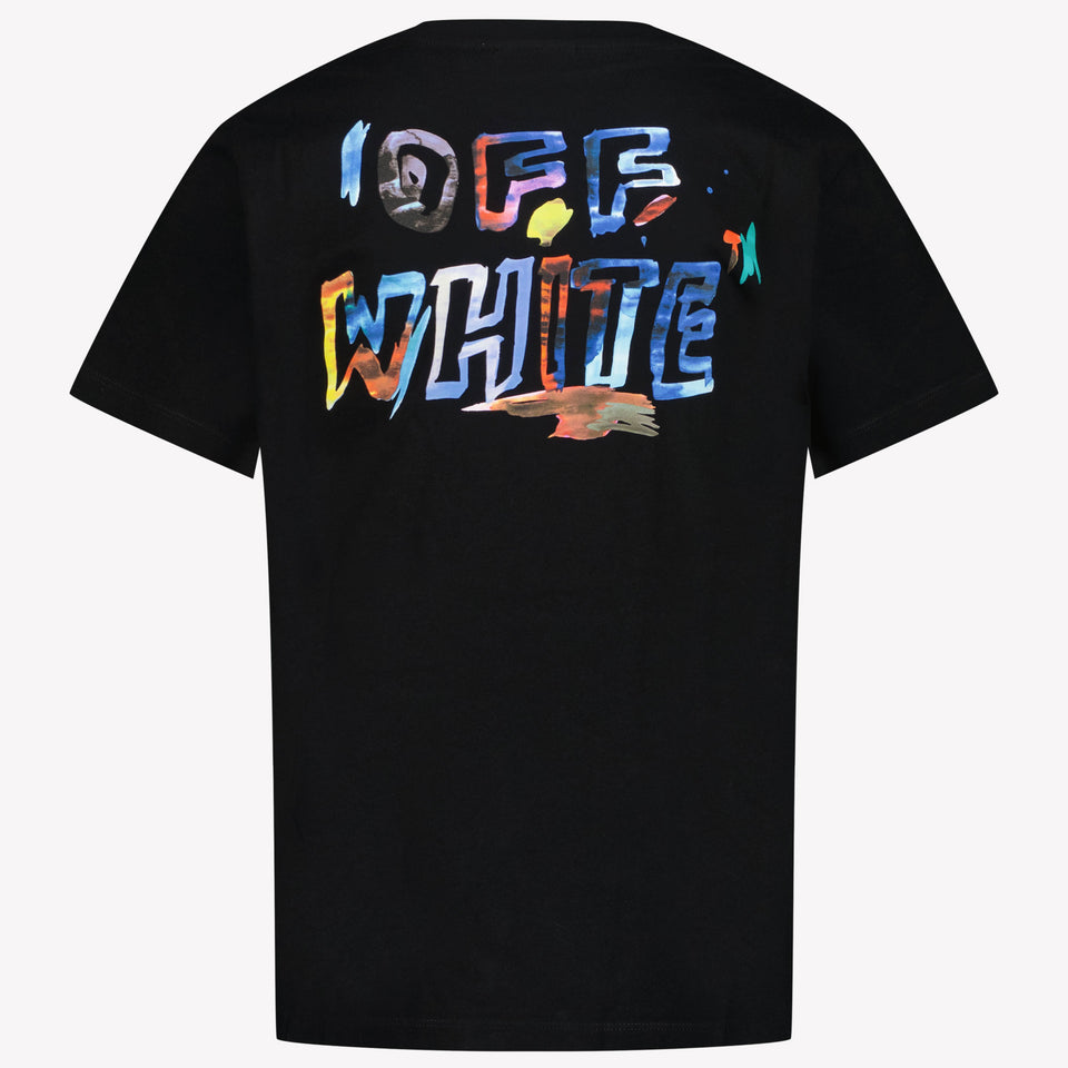 Off-White Kids Boys in T-Shirt Black