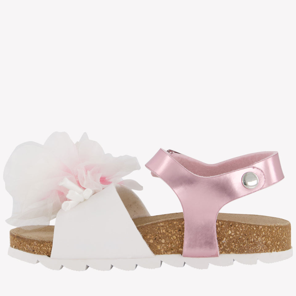 MonnaLisa Girls Sandals In Light Pink