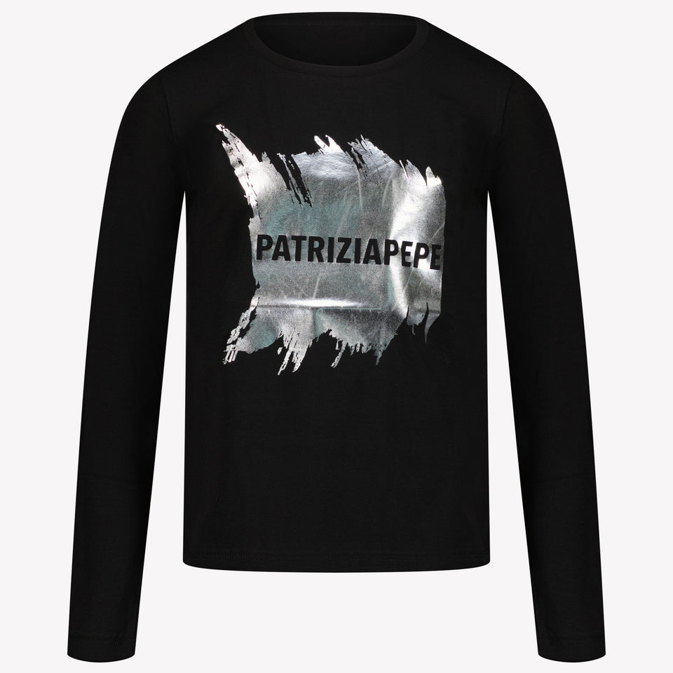 Patrizia Pepe Kinder Meisjes T-shirt Zwart