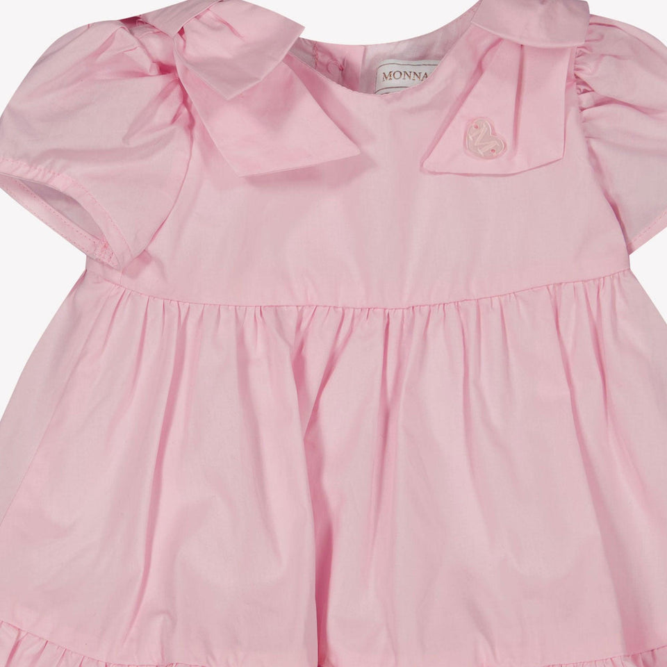 MonnaLisa Baby Girls Dress In Light Pink