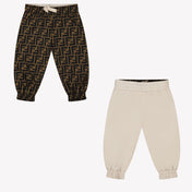 Fendi Baby unisex pants Beige