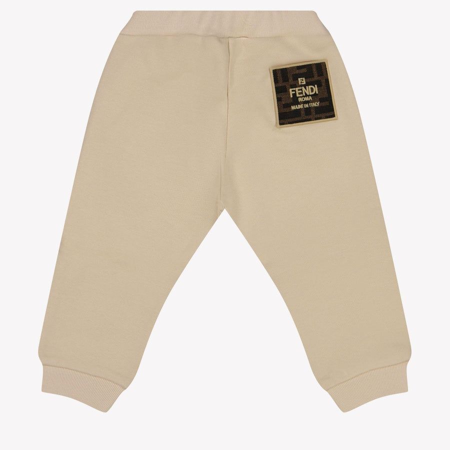 Fendi Baby Unisex Broek Beige