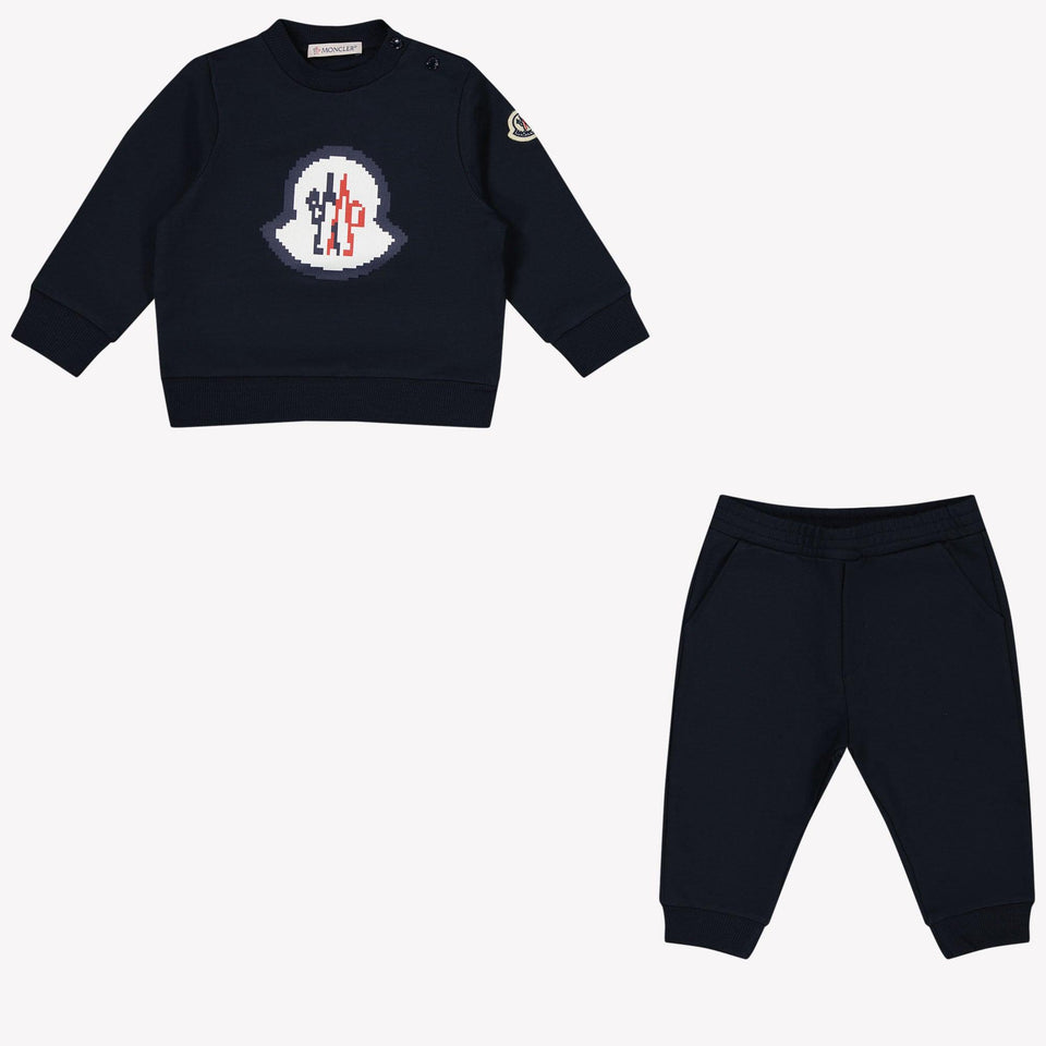 Moncler Baby Boys Tracksuit In Navy