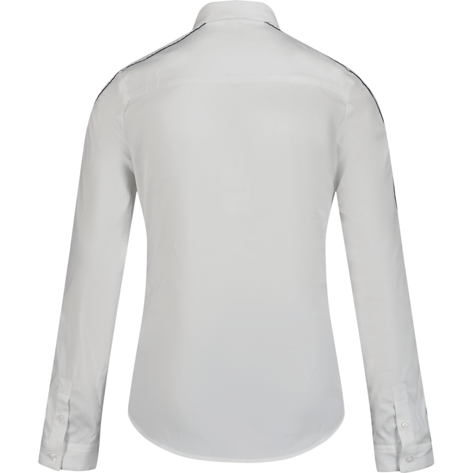 Boss Kinder Jongens Blouse Wit