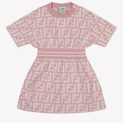 Fendi Baby Girls Dress In Light Pink