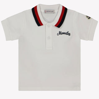 Moncler Baby Jongens Polo In Wit