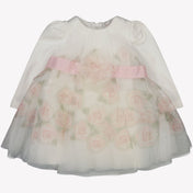 MonnaLisa Baby Girls Dress OffWhite