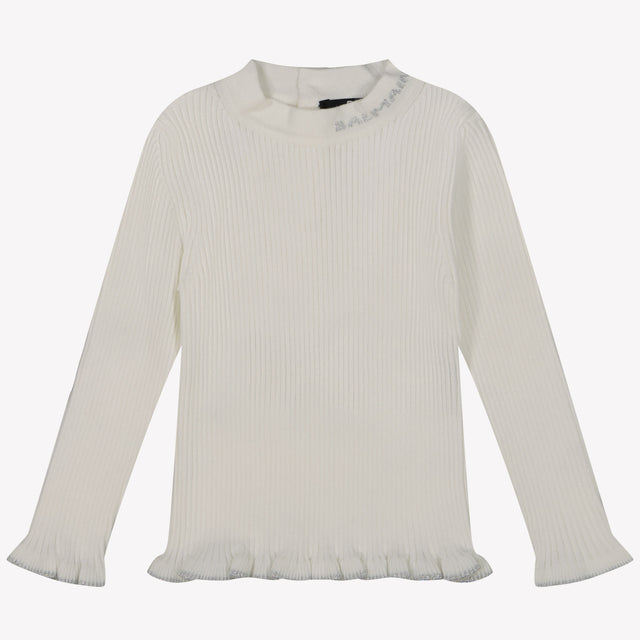 Balmain Baby girls sweater White