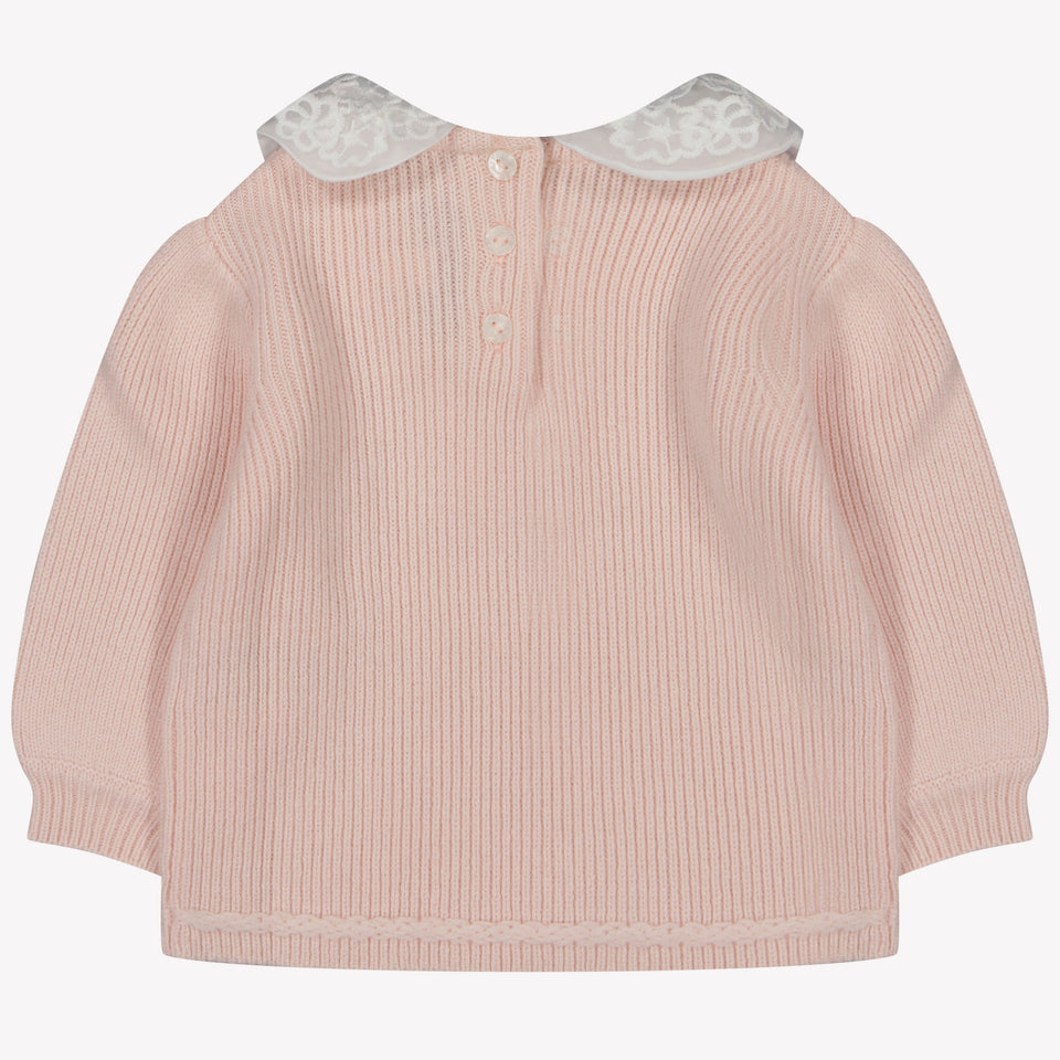 Tartine et chocolat baby girls sweater Light Pink