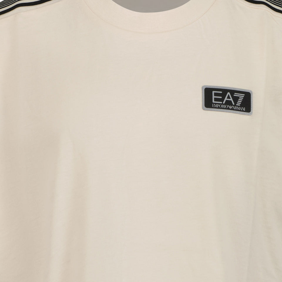 EA7 Boys T-shirt Ecru