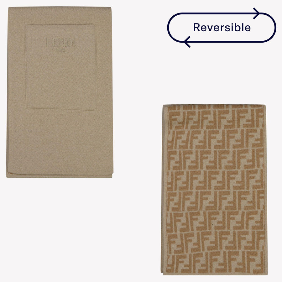Fendi Unisex Scarf Beige