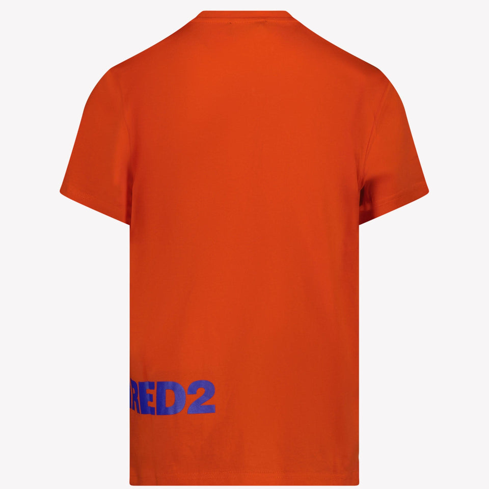 Dsquared2 Kinder Jongens T-Shirt Fluor Oranje
