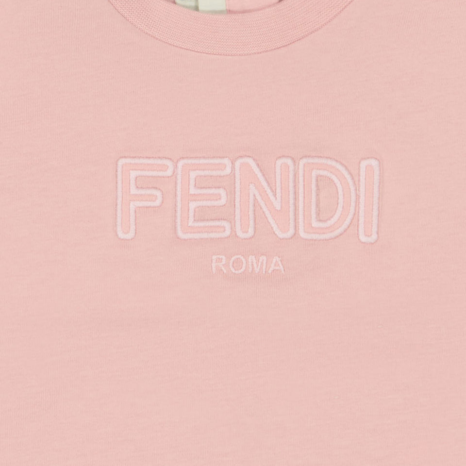 Fendi Baby girls t-shirt in Light Pink